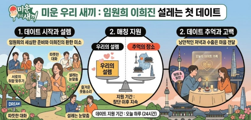 임원희 이희진 데이트 화제! “제 희망사항” 핑크빛 썸사친, 강릉 여행까지