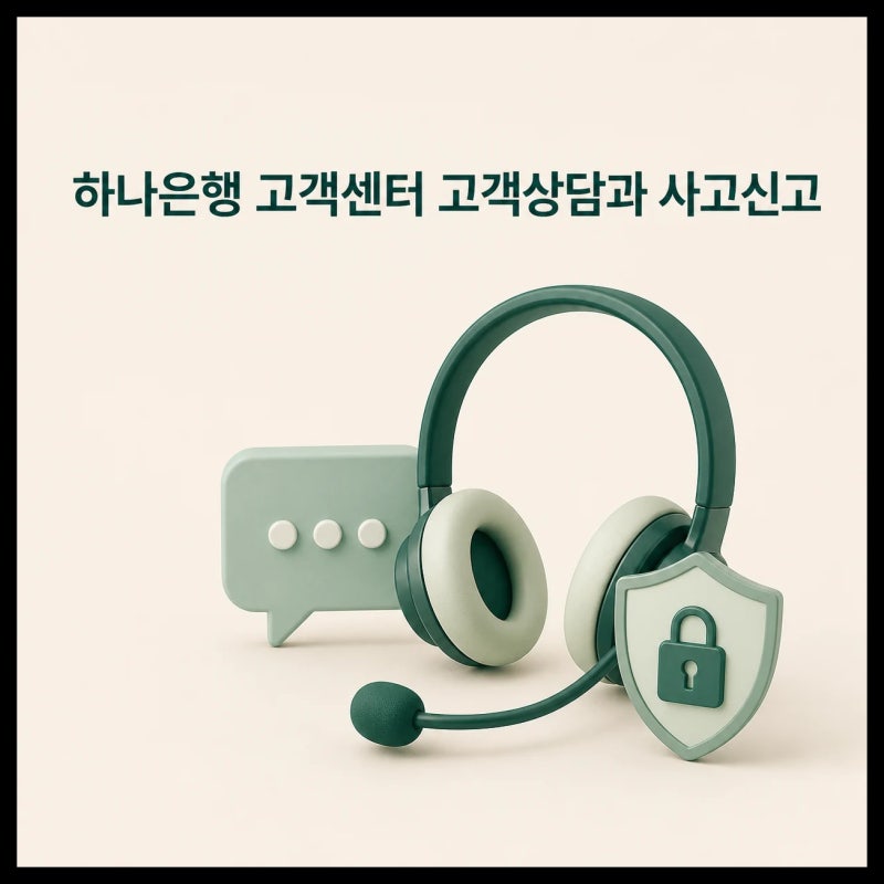 하나은행 고객센터 상담 서비스와 사고 신고 방법 완벽 정리