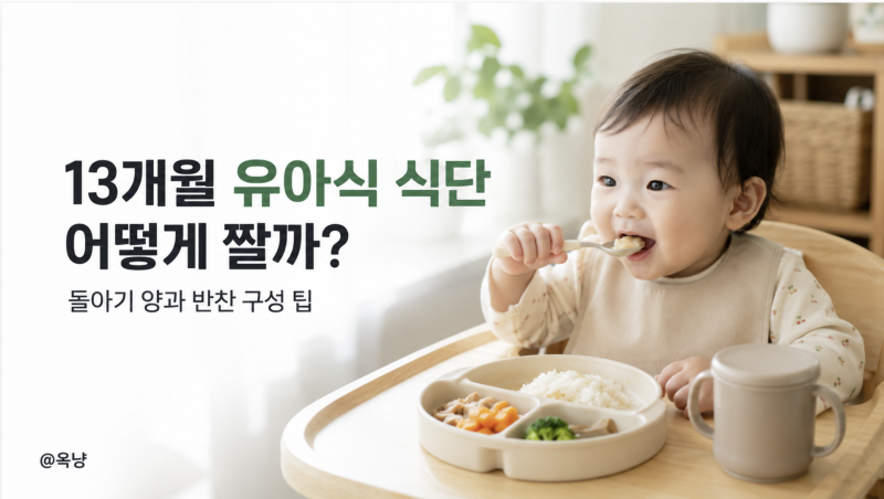 13개월 유아식 식단 어떻게 짤까? 돌아기 유아식 양과 반찬 구성