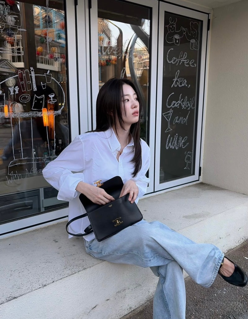 신시아 사복 요즘 왜 이렇게 예뻐, 셀린느 가방에 메리제인까지