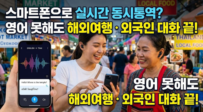 [AI 활용법] "영어 공부 안 해도 됩니다" 스마트폰 하나로 실시간 동시통역사 만드는 법 (ChatGPT....