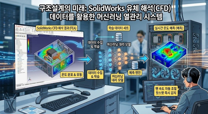 SolidWorks 유체 해석(CFD) 데이터를 활용한 머신러닝 열관리 시스템 완벽 가이드