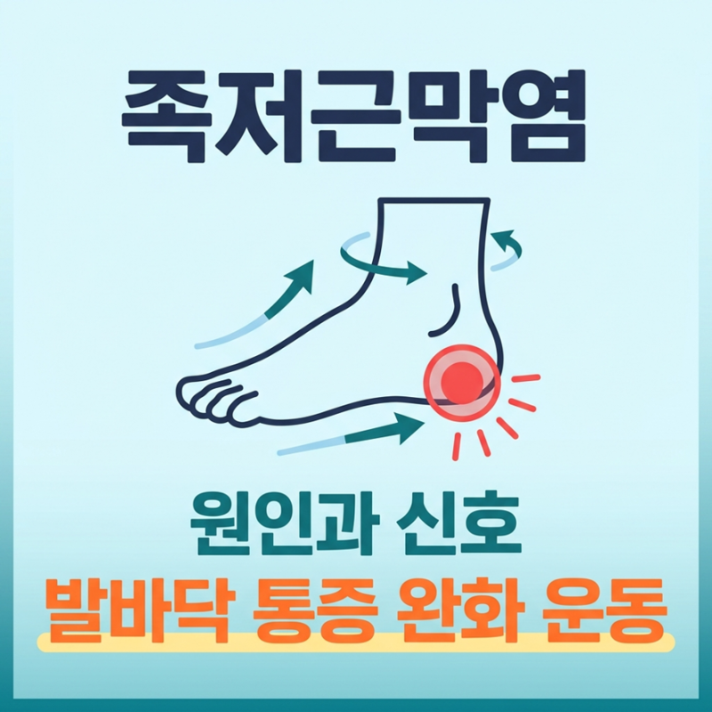 족저근막염 원인과 신호, 발바닥 통증 완화 운동