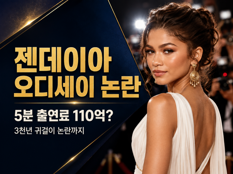 젠데이아 오디세이 논란 총정리, 5분 출연료 110억·3천년 귀걸이 무슨 일?