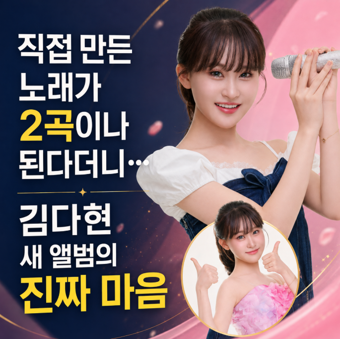 “직접 만든 노래가 2곡이나 된다더니…” 김다현이 새 앨범에 담은 진짜 마음