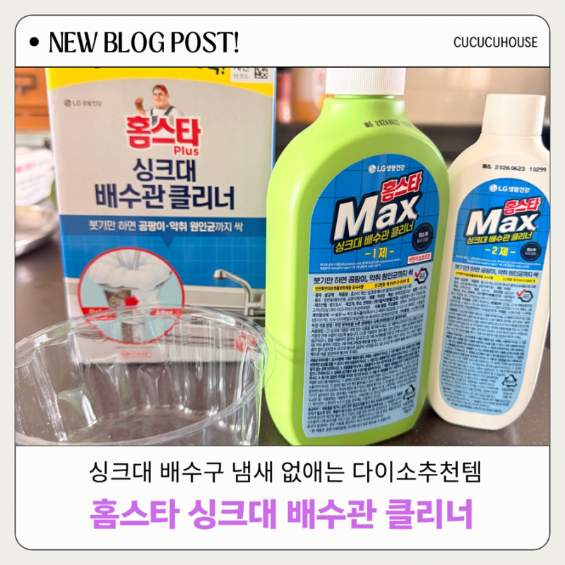 붓기만 하면 풍성한 거품 청소 끝! 다이소 싱크대 클리너