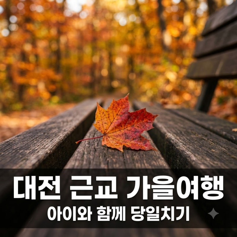 대전 근교 당일치기 어디 갈까? 아이와 떠나는 가을여행 명소 4