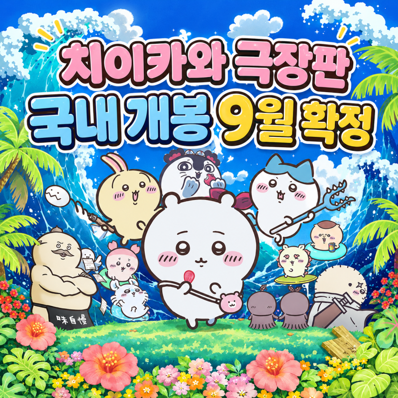 치이카와 극장판 국내 개봉 9월 확정｜인어 섬의 비밀 줄거리·일본 흥행까지