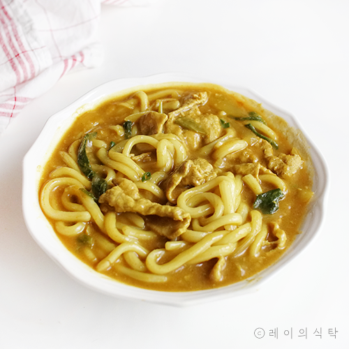 카레우동 만들기 카레 요리 레시피