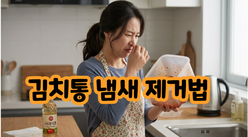 김치통 냄새 제거법 : 붉은 국물 얼룩까지 한 번에 지우는 꿀팁!