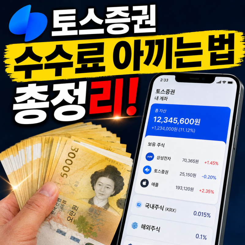토스증권 수수료 아끼는 법과 계좌 개설 총정리