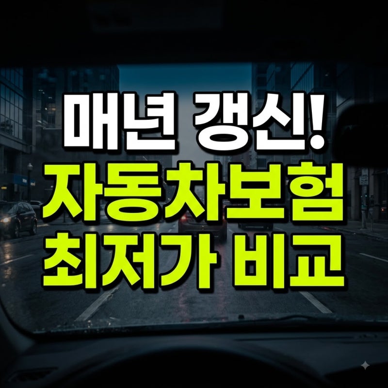 자동차보험 비교 견적 및 갱신 최저가 절약 팁 총정리(+삼성애니카다이렉트,현대해상다이렉....