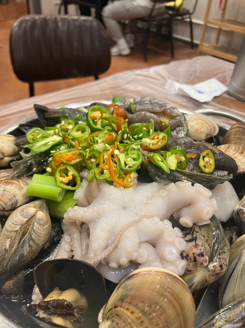 파주 심학산 맛집 복많네해물칼국수, 해산물이 싱싱하고 푸짐해 (맵기조절 가능)