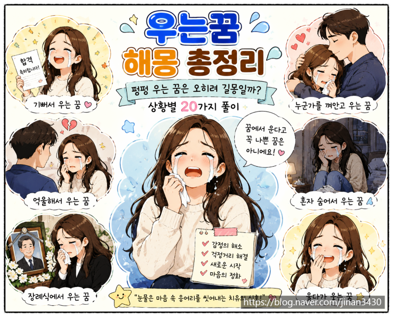 우는꿈 해몽 ｜펑펑 우는 꿈은 길몽일까? 상황별 정리