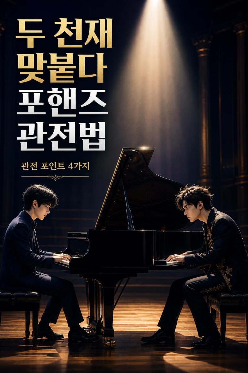 송강 이준영, 피아니스트 연주회로 먼저 본 포핸즈 관전 포인트 4가지