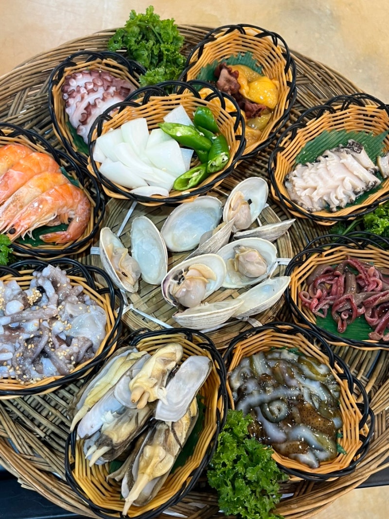 부산 기장 연화리 맛집 애견동반가능 오션뷰 조개구이 미친조개