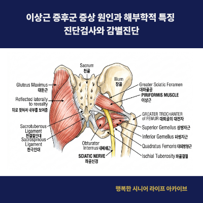 이상근 증후군 증상 원인과 해부학적 특징 진단검사와 감별진단