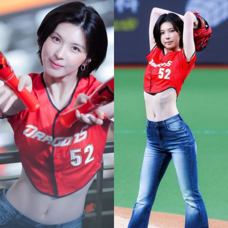 "허리가 저렇게 얇았어?" 엔믹스 배이, 170cm 장신이 입은 시구 패션스타일