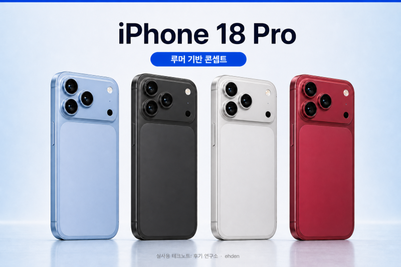 [아이폰 18] 9월에 나오는 건 Pro와 폴더블뿐입니다 — 출시일·가격·항목별로 바뀌는 것 총정....