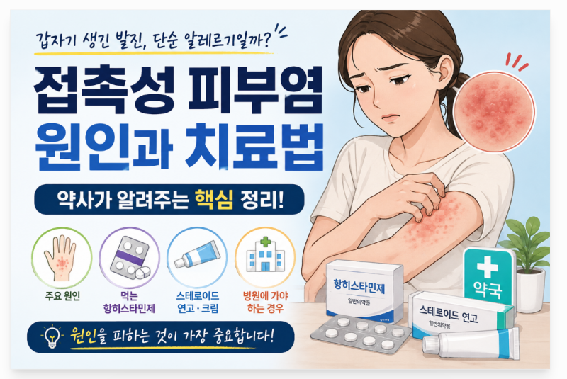 접촉성 피부염, 왜 갑자기 생길까? 약사가 알려주는 원인과 치료법
