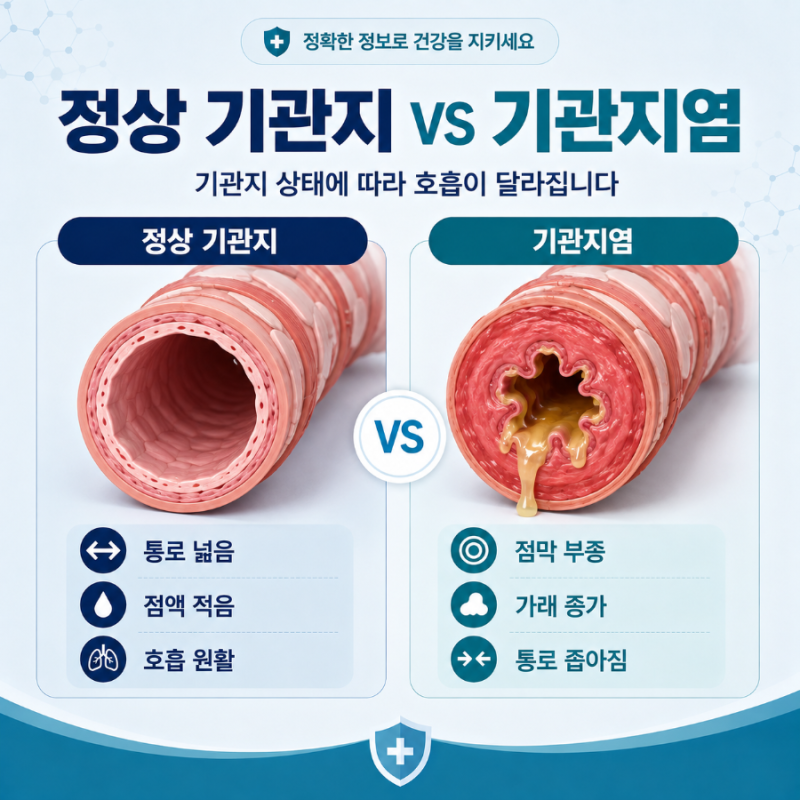 기관지염 증상, 원인, 전염, 약, 치료 등 핵심정리