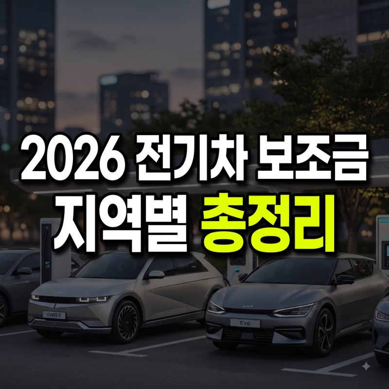 2026 전기차 보조금 서울 인천 제주 부산 대구 광주 대전 지역별 총정리(+신청방법, 지급대상, ....