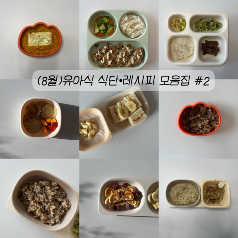 금주의 유아식 메뉴 : 8월 3주차 평일•주말 식단&레시피 공유ㅣ15개월 아기 유아식 식단표