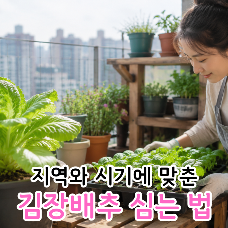 김장배추 모종 심는 방법 지역별 시기가 중요해요