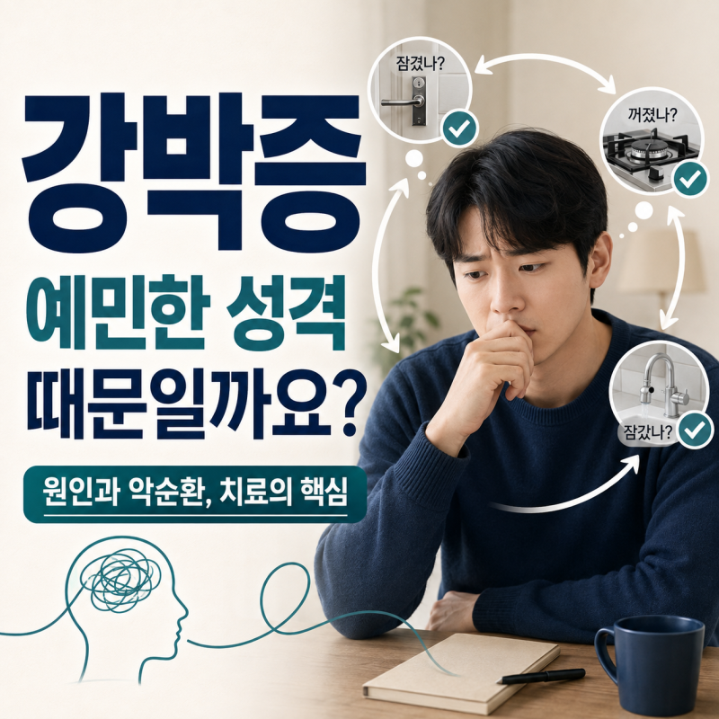강박증은 왜 생길까요? 원래 예민한 성격 때문일까요?