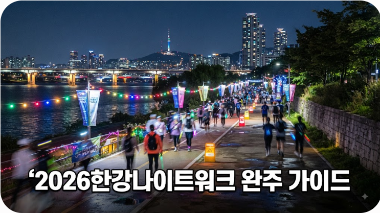 2026 한강나이트워크 코스별 시간 준비물 완주 정보 총정리