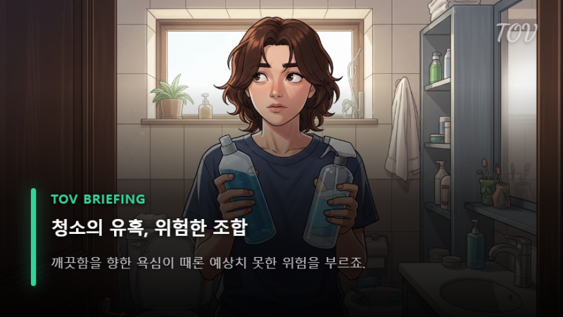 락스 염소가스 위험, 변기세정제·식초와 섞으면 왜 위험할까