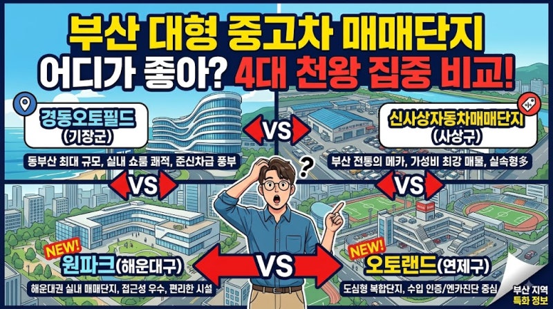 부산 대형 중고차 매매단지 비교