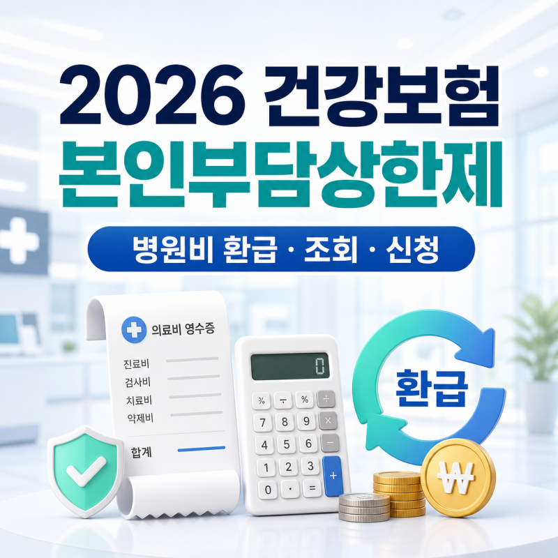 병원비 많이 냈다면 돌려받으세요｜2026 건강보험 본인부담상한제 환급금 조회·신청방법