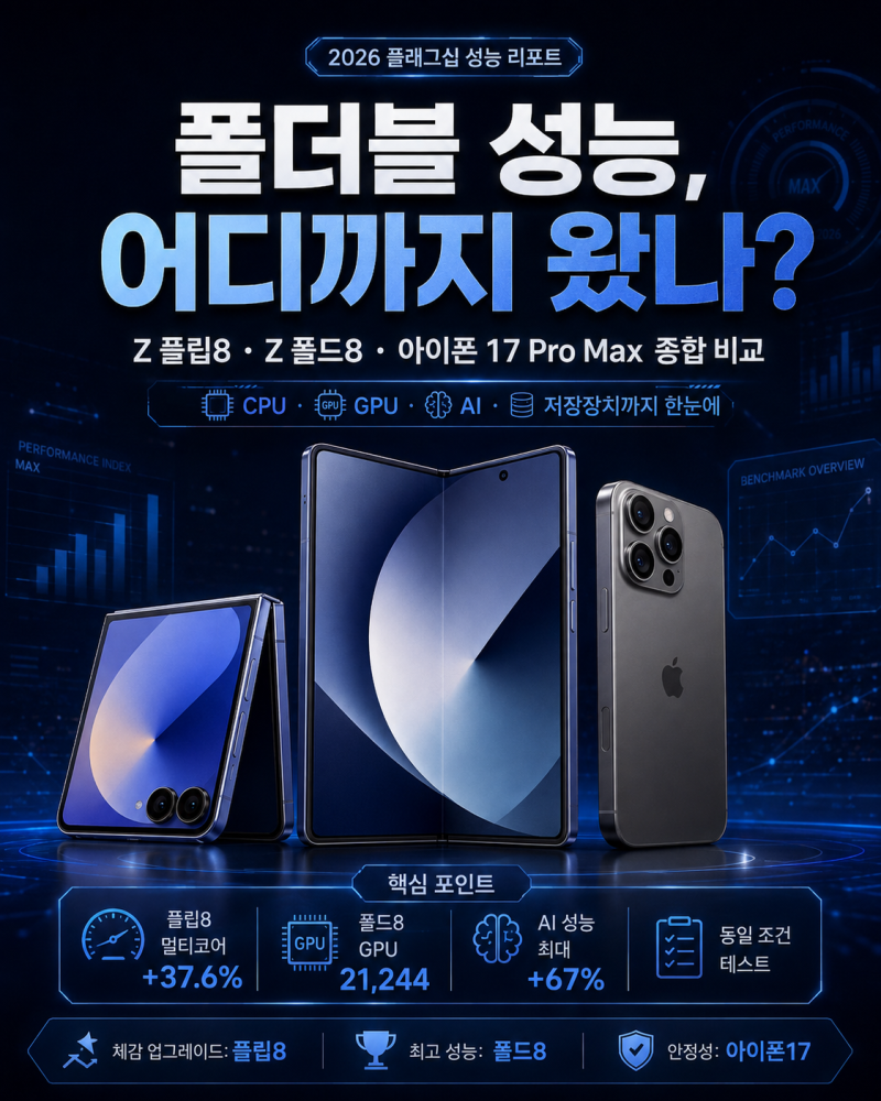 갤럭시 Z 플립 8 폴드 8 성능 얼마나 좋아졌을까?