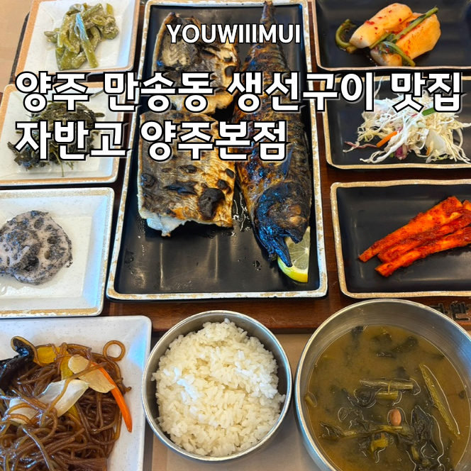 양주 생선구이 맛집 자반고 양주본점｜반찬 무한리필, 주차, 평일 웨이팅, 화덕구이 내돈내....