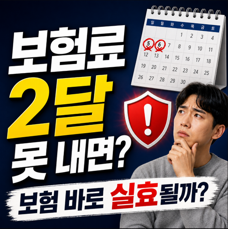보험료 몇 달 못 내면 보험이 해지될까? 납입최고·계약실효·부활·보장중단 총정리