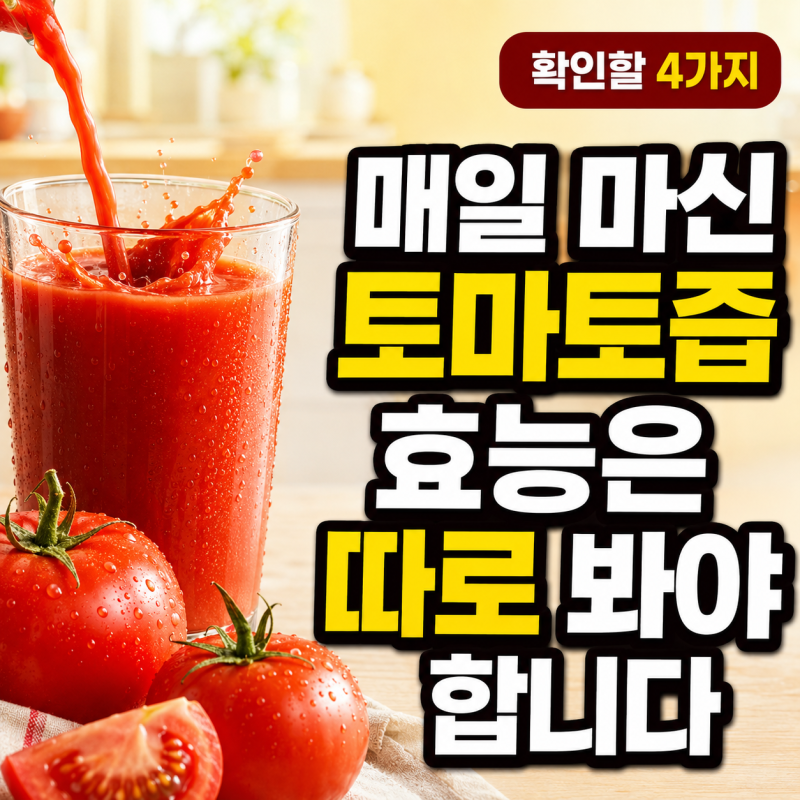 “생토마토보다 편해서 매일 마셨는데…” 토마토즙효능 제대로 보는 법 4가지
