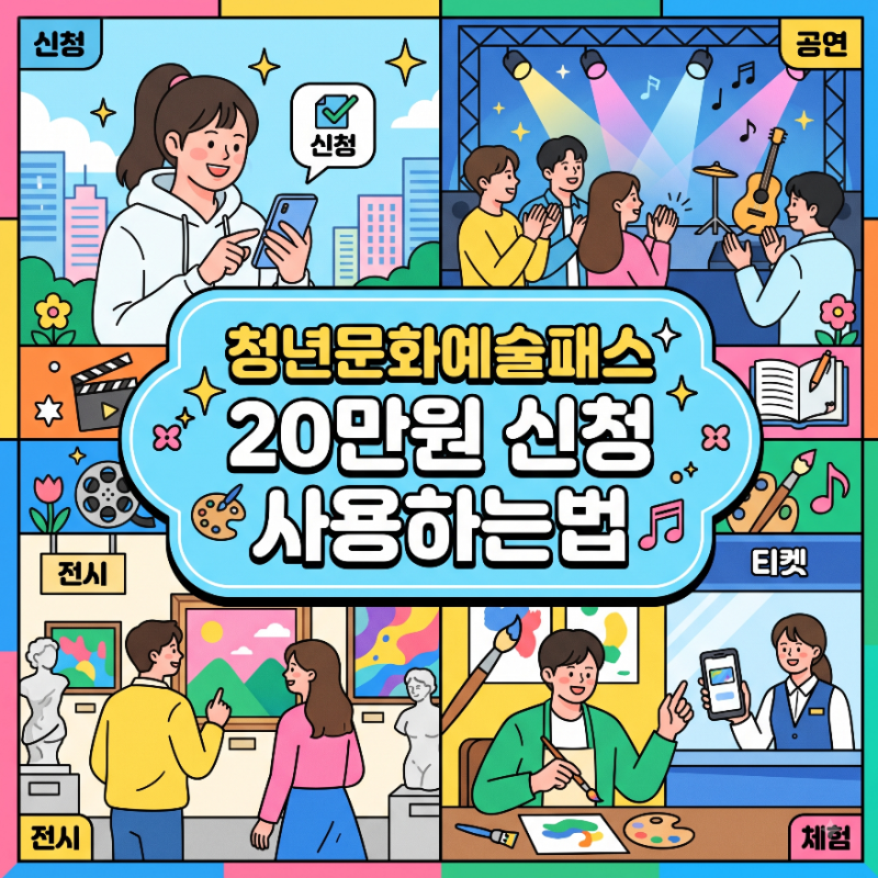 20만원 혜택의 청년문화예술패스 신청방법과 사용처