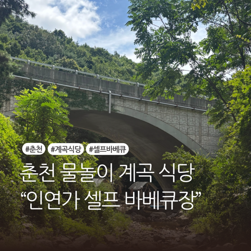 춘천 계곡 바베큐 인연가 셀프바베큐장 가족외식 후기