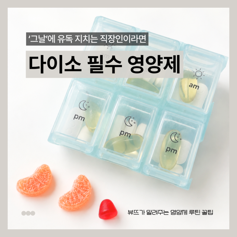 다이소 영양제 추천 루틴, 2030 직장인 비타민 조합 총정리