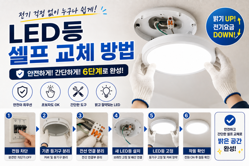LED등 셀프 교체 방법