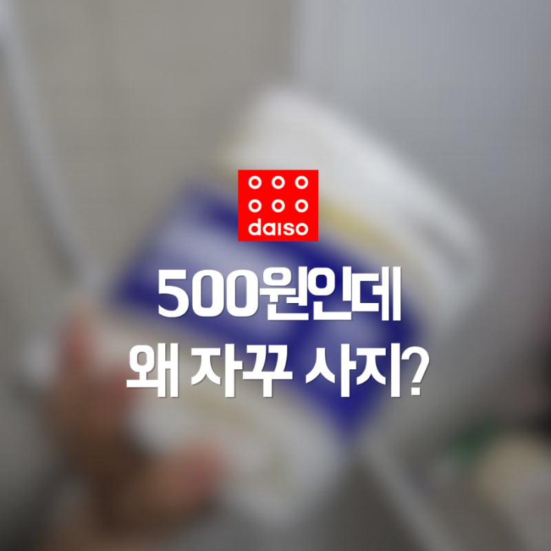 다이소에서 500원이라 집어왔는데, 계속 찾게 되는 이유