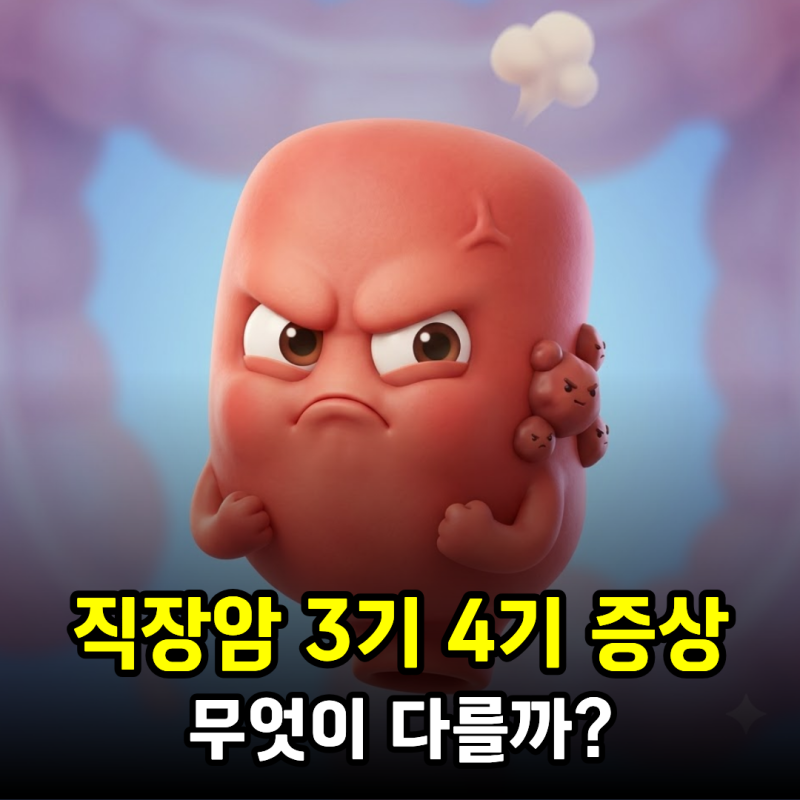직장암 3기 4기 증상, 무엇이 다를까?