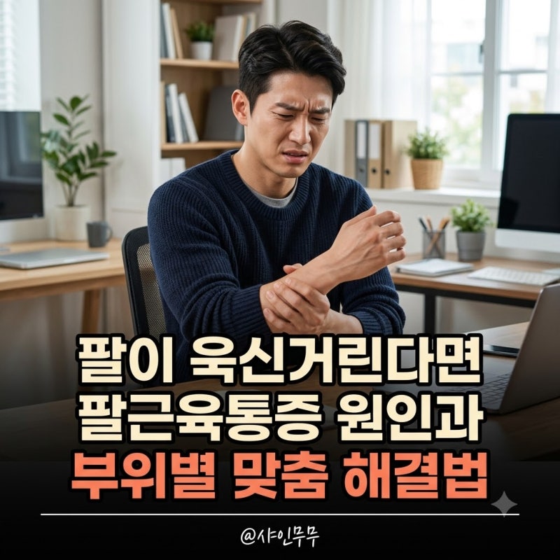 "팔이 욱신거린다면" 팔근육통증 원인 5가지와 부위별 관리법