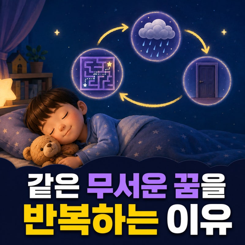 아이가 같은 무서운 꿈을 반복해서 꾸는 이유