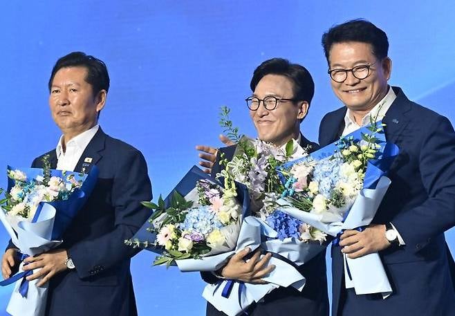 대통령 김민석 정청래 송영길 초청 만찬