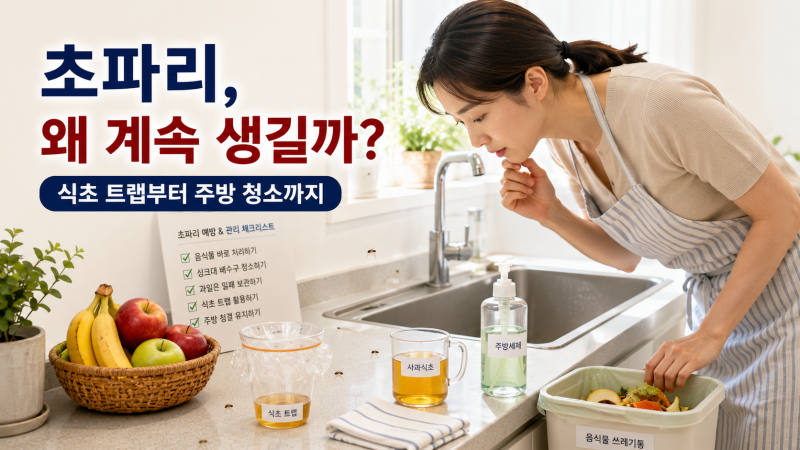 여름철 초파리 없애는 방법·초파리 트랩 만드는 법 총정리
