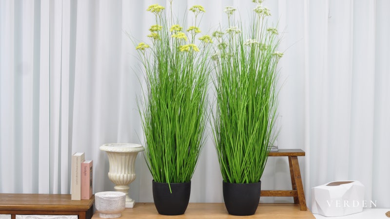 썸바디 그라스 포트 120cm 2color｜대형 조화 화분 인조식물 플랜테리어