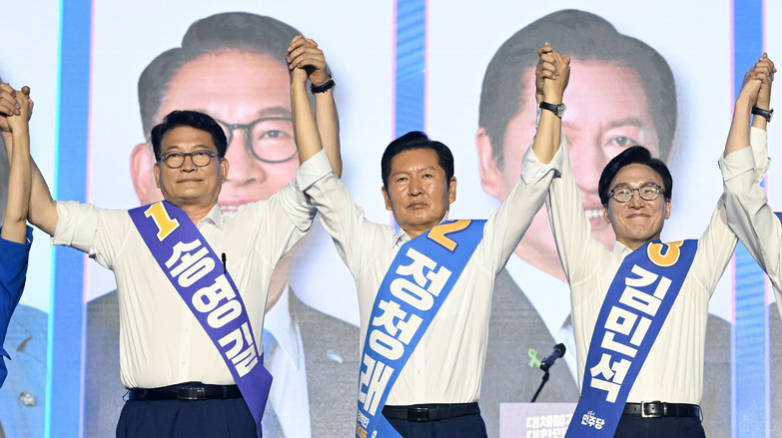 [긴급속보] 민주당 전당대회 마지막 승부…김민석 “가짜당원 뿌리뽑겠다” 정청래 “단결....