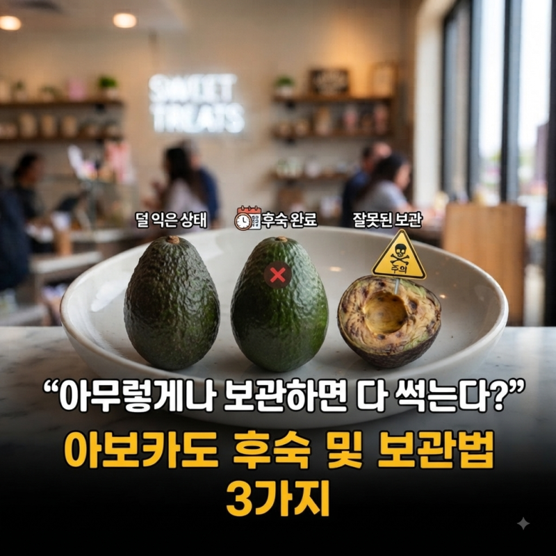 "아무렇게나 보관하면 다 썩는다?" 아보카도 후숙 및 보관법 3가지